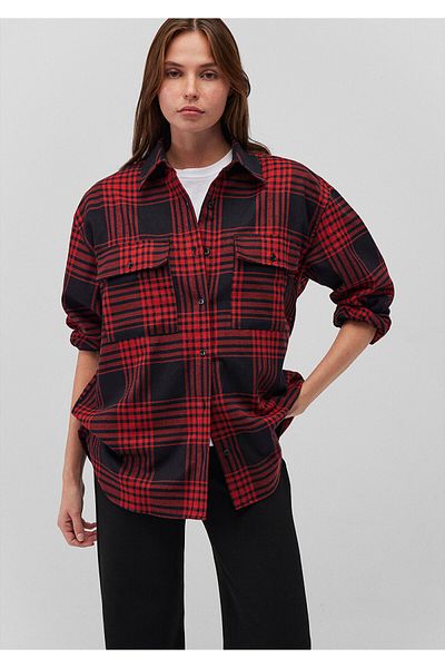 Mavi Checkered Red Shirt Oversize / Wide Cut 1210993 -80116
