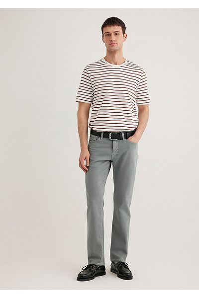 Mavi Hunter Comfort Gray Gabardine Trousers 0020280922