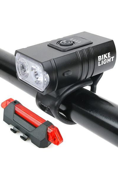 OEM Bicycle light set, 2 pcs, rear and front, USB
