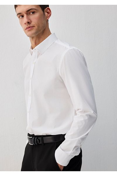 Mavi Λευκό πουκάμισο Easy-Iron Slim Fit / Slim Fit 0211571 -620