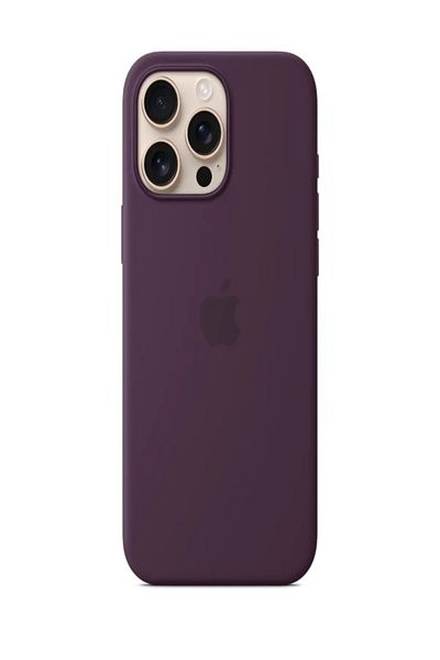 Apple Iphone 16 Pro Max Silicone Case With Magsafe - Plum