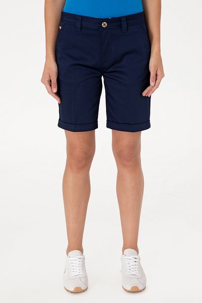 U.S. Polo Assn. Pantaloni scurți țesuți bleumarin pentru femei 50299160-VR033