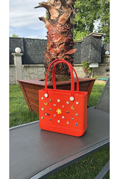 Madam Kifi Croslite Plastic Beach Bag Orange