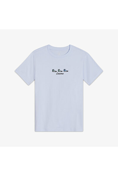 Converse High Tops Kadın Mor T-shirt