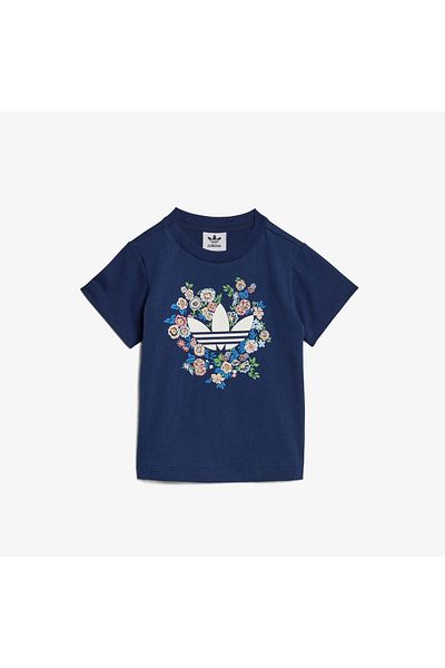 adidas Originals Flowers Kids Blue Shorts Set