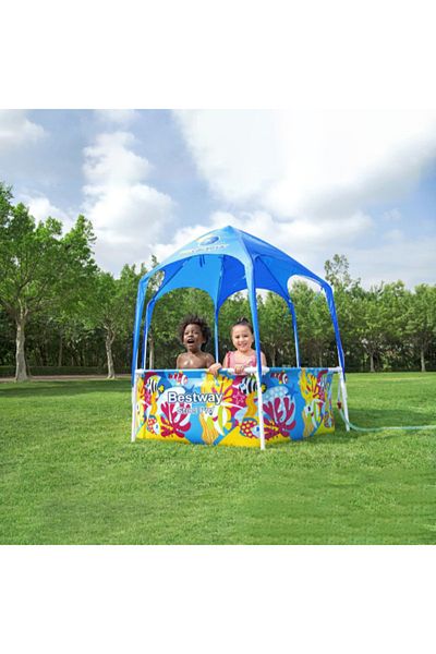 BESTWAY Steel Pro UV Splash-In-Shade Play Pool 183Cm X 51Cm 26-5618T