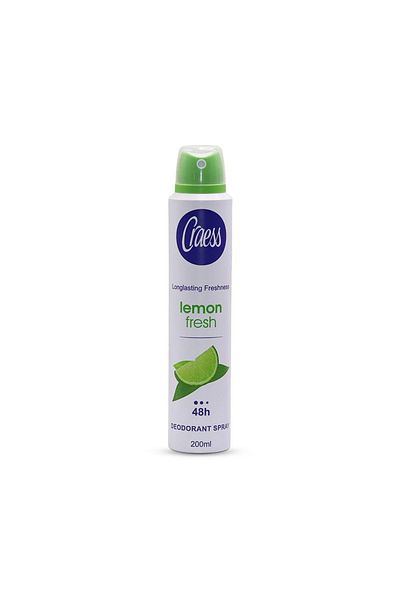 craess Chris Fresh Lemon Deodorant Spray 48H Protection - 200ml