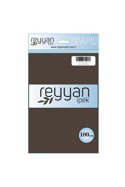 REYYAN İpek Düz Renk Yazma 100cm 136 Kül (Koyu) Tekli Poşet Yazma
