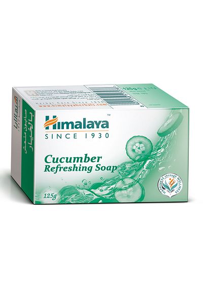 Himalaya Cucumber Refreshing Soap 125 g Gentle Baby Soap | Mild & Nourishing Bathing Bar with Oli