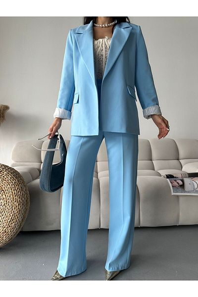 Moda İkra Blazer Jacket Pants Two-Piece Set