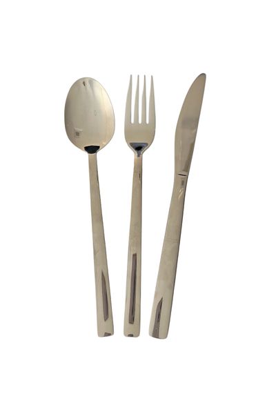 Preziosa 18-piece silver stainless steel cutlery set Preziosa Home