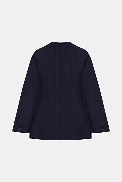 W Collection Dark Blue Buttoned Suit