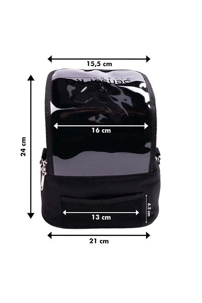 SensoPRO Milano Cosmetic Bag, Black Travel Bag