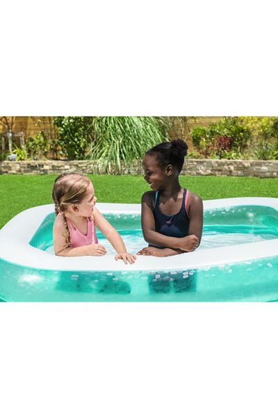 BESTWAY Blue Rectangular Family Pool 201X150X51Cm-26-54005
