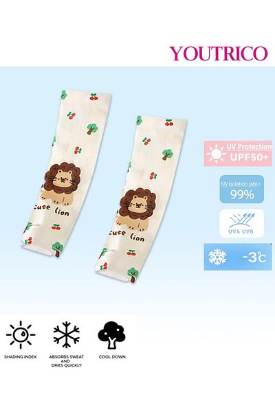 Youtrico Kids' Ice Sleeves SPF50+ High Protection UV-Blocking Cooling Arm Covers for Sports