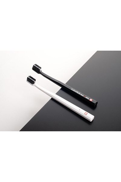Curaprox Black&Black Edition Double Toothbrush with Activated Carbon Tip