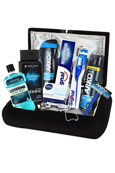 ZEYYMODA Erkek Bakım Seti - Damat Çeyiz Sandık Nişan Bohça Seti