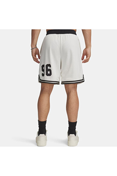 Under Armour Courtside Hoops Erkek Beyaz Basketbol Şortu