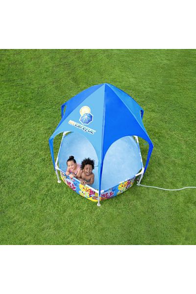 BESTWAY Steel Pro UV Splash-In-Shade Play Pool 183Cm X 51Cm 26-5618T