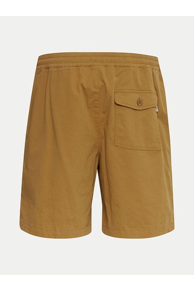 Solid Men's material shorts 21108168 Brown
