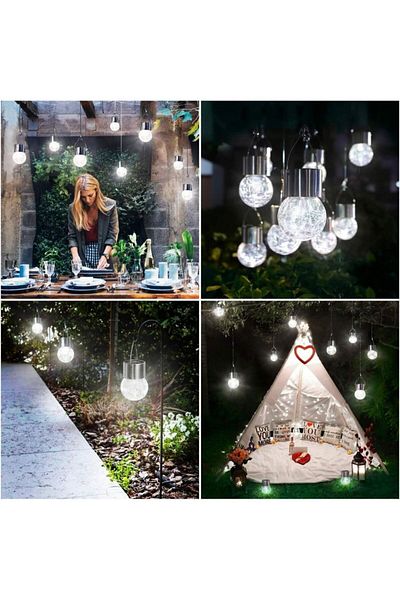 eyemazing Solar Lantern, LED Light, Hanging Model, eMazing, Glass Decor, Outdoor, Water Resistant, 6-12h
