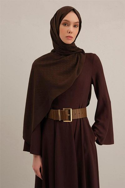 Armine Link Pattern Bamboo Cotton Shawl 10