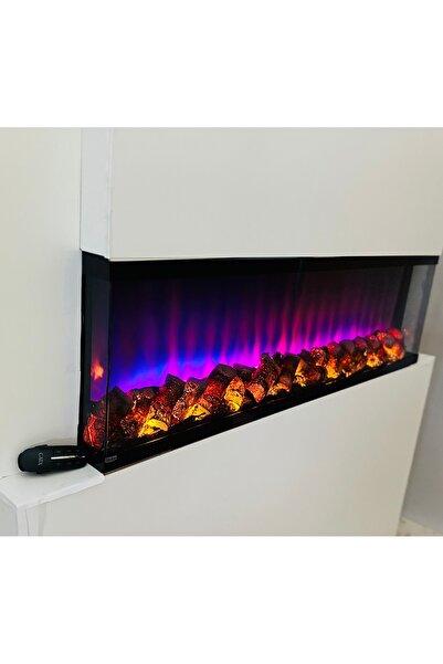 ESHA DESİGN Elektrikli Dekoratif Yapay Şömine Bluetooht Sabit Çıtırtı 140X35X...