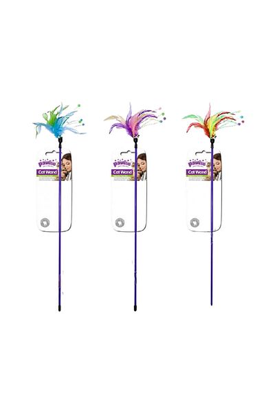 Pawise Pawise Feather Wand - 50 cm Assorted