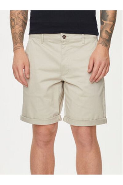 Solid Men's material shorts 21200395 Gray