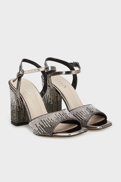 Lela Stoned Thick Heeled Evening Dress Shoes Shoes 3472503