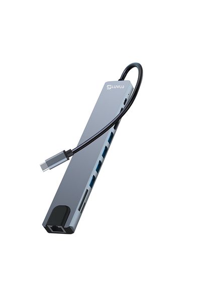 LUVLU Hub Usb C 10 In 1, 1 Hdmi 4k, 1 Pd 100w, 1 Rj45, 1 Sd/tf, 3 Usb 2.0, 1 Usb 3.0, 1 Usb-c Data