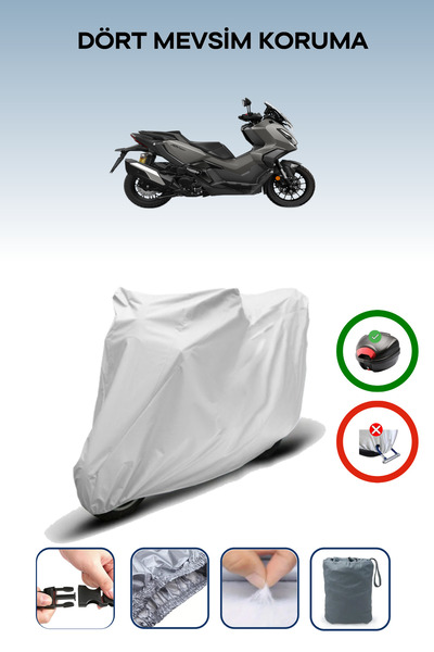 Breen Honda ADV 350 Arka Çanta Uyumlu Motosiklet Branda Su Geçirmez Dayanıklı Kumaş