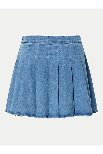 PIECES Women's Denim Skirt 17156077 Blue