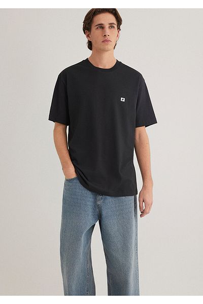 Mavi Pro Black Basic T-Shirt Loose Fit / Loose Relaxed Εφαρμογή 0612757 -71379