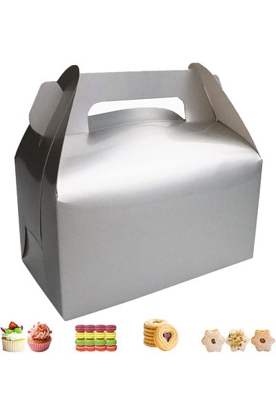 Guifier Set of 25 Guifier cake boxes, cardboard, white, 16.4 x 9.1 x 8.5 cm