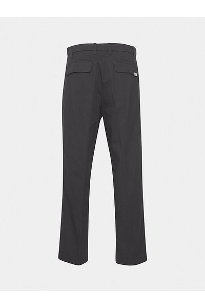 Solid Men's fabric trousers 21107039 Gray
