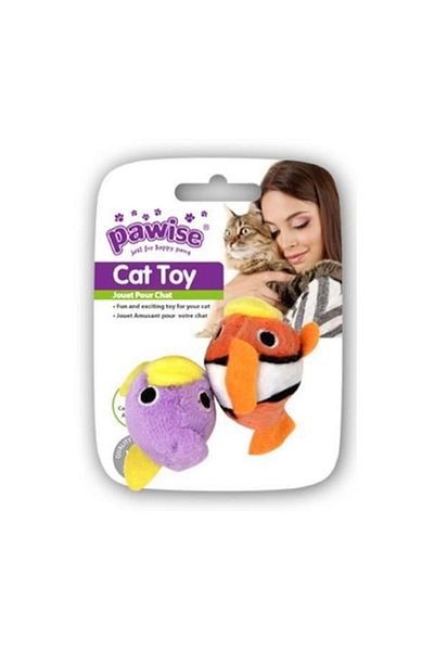 Pawise Pawise Fish Cat Toy - 2pcs