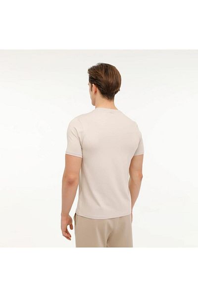 lumberjack Ανδρικό μπλουζάκι 5M Mb Ct110 Pm C Nk T-Sh 5Fx Beige