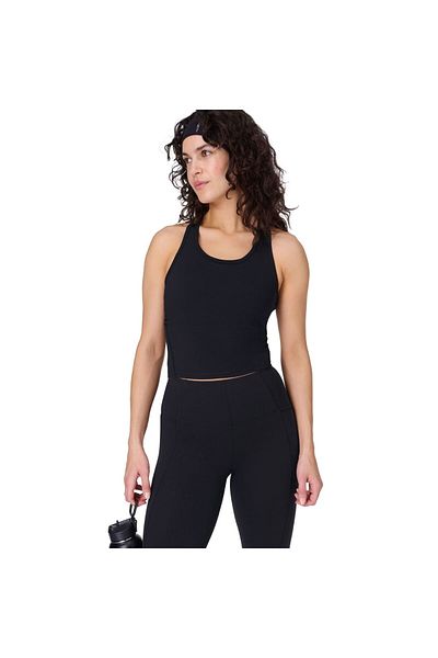 Sweaty Betty Power Medium Impact Crop Gym Women's Black Fitness Bra Women's Fitness Bra