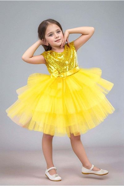 defada Sequined Layers Evening Dress Children Dress