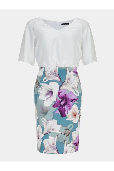 Swing Rochie de cocktail pentru femei 5AG09300 Alb, Colorat, Albastru