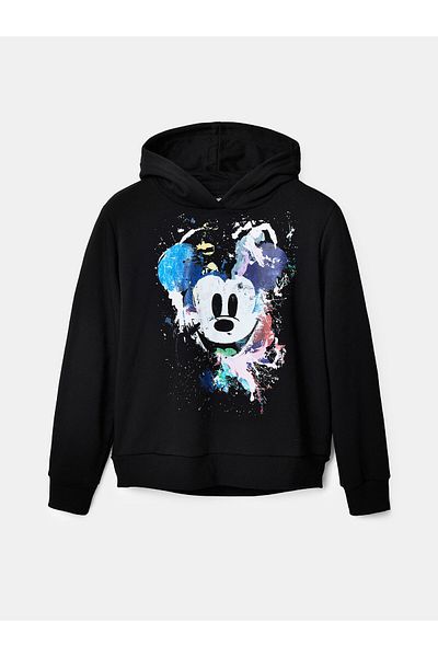 Desigual Women's Sweatshirt 23SWSK35 Black