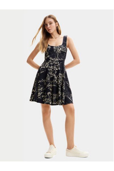 Desigual Women Summer Dress 24SWVK09 Black