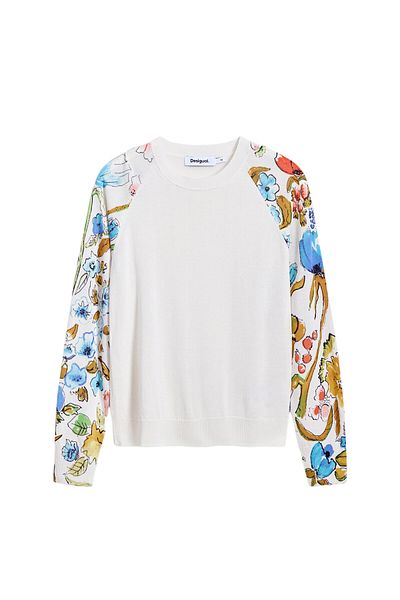 Desigual Pulover de damă 25SWJF31 Alb