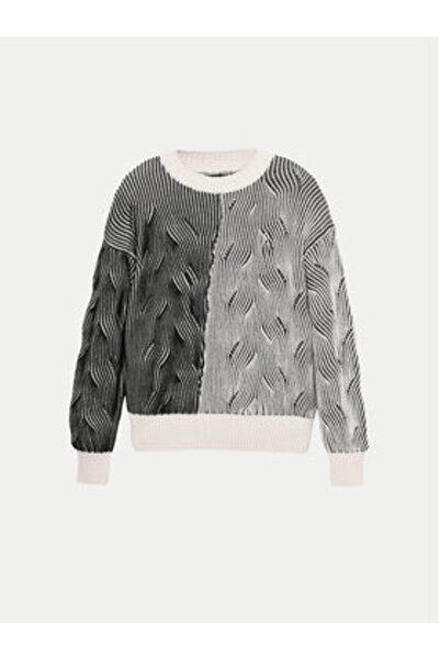 Desigual Women's Sweater 24WWJF10 Gray