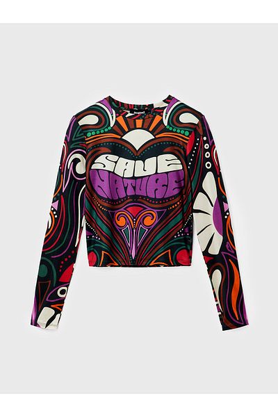 Desigual Women Blouse 22WWTK35 Colorful