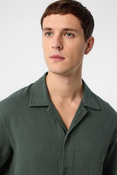 Antioch Khaki Textured Men's Shirt