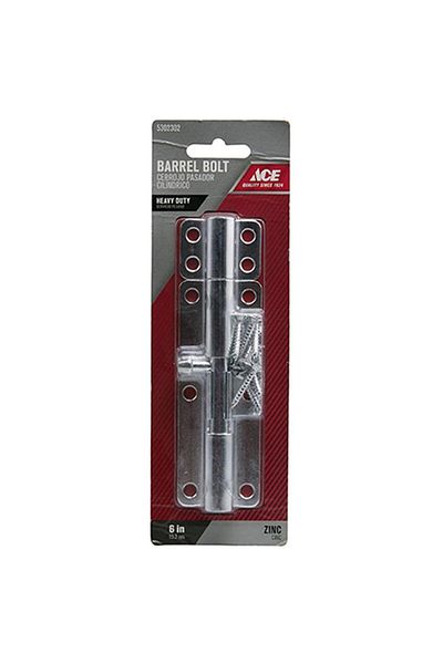 ACE Barrel Bolt (15.2 cm, Silver)
