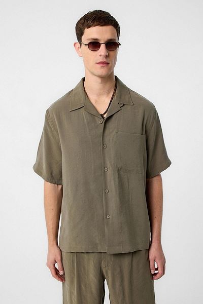 Antioch Khaki Modal Fabric Men's Shirt
