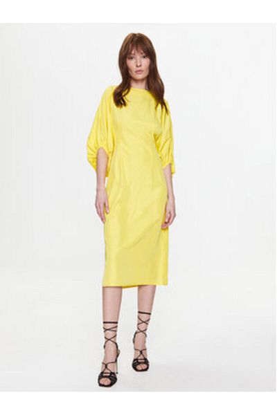 Silvian Heach Rochie casual pentru femei GPP23447VE galbenă